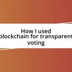 How I used blockchain for transparent voting